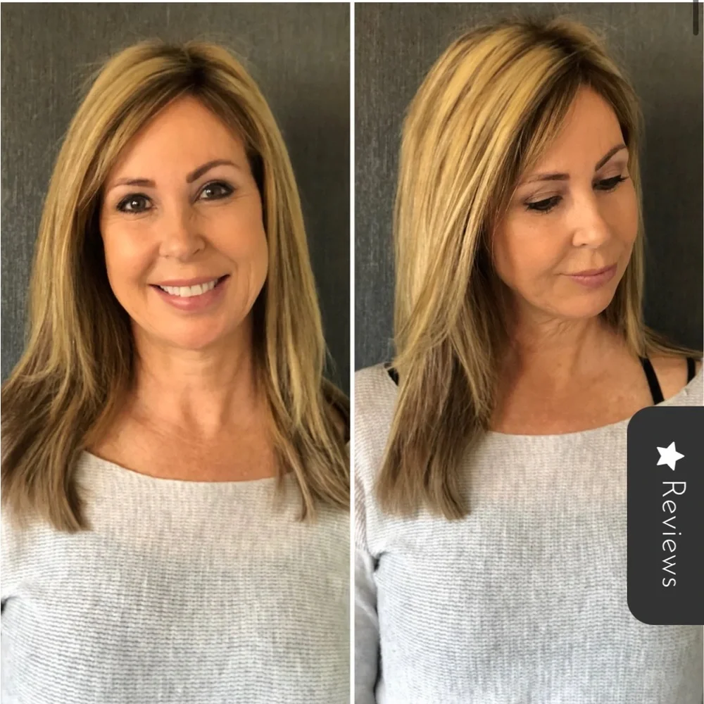 Long Wavy Clip-In Hair Extension - Honey Blonde - Picture 3 of 6